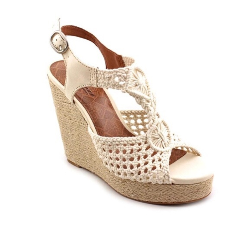 Lucky Cream Wedge Cream Crochet Wedges
